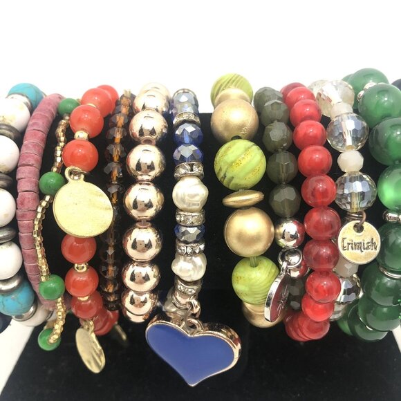 Bracelet Lot Vtg To Now Craft Wear Repurpose - Picture 2 of 11